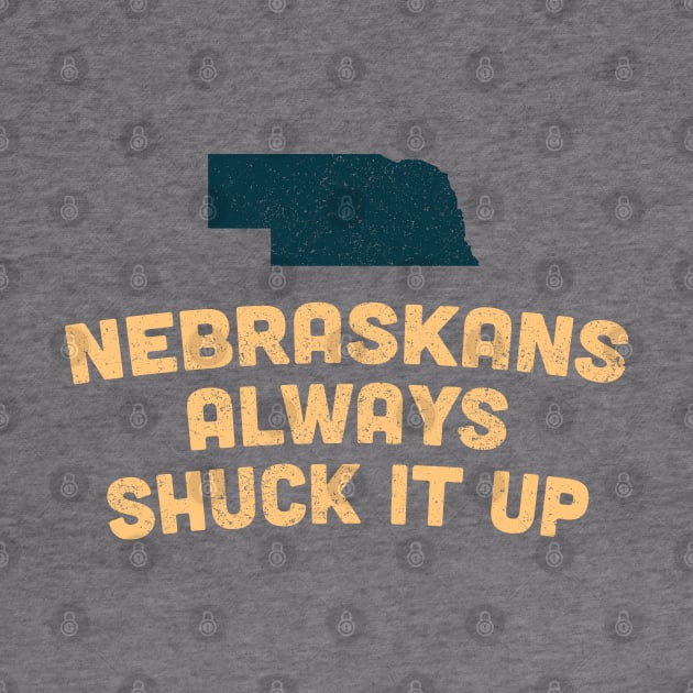 Funny Nebraska Shuck Corn Pun by Commykaze